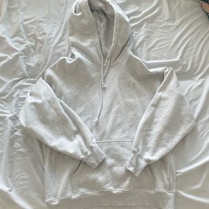 Aritzia TNA Boyfriend Hoodie in Heather white